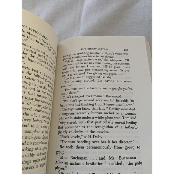 RARE Vtg Pb The Great Gatsby F. Scott Fitzgerald Charles Scribner's Sons - Picture 8 of 9
